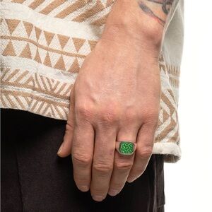 MAPLE FLORAL LINKED RING 925 solid silver - have all sizes 7,8,9,10,11,12